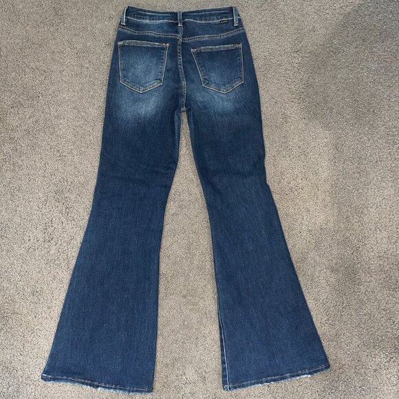 SOCIAL THREADS X RISEN High Rise Dark Wash Big Bell Flare Wide Leg Jeans - 3/26 - Picture 4 of 10